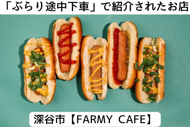 ぶらり途中下車の旅で紹介された深谷市の「FARMY CAFE」
