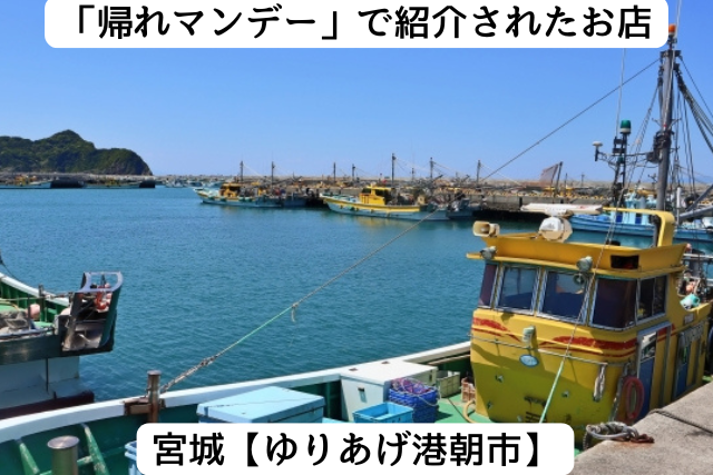 帰れマンデーで紹介された宮城の「ゆりあげ港朝市」