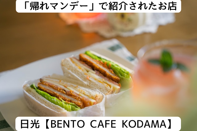 帰れマンデーで紹介された日光の「BENTO CAFE KODAMA」