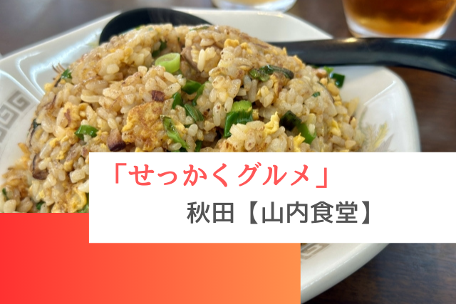 せっかくグルメで紹介された秋田の「山内食堂」