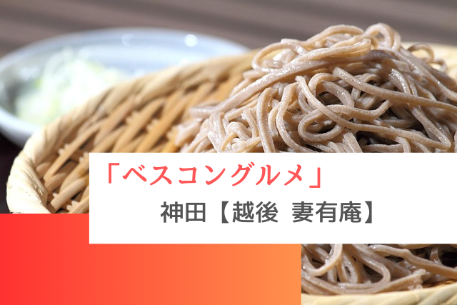 ベスコングルメで紹介された神田の「越後 妻有庵」