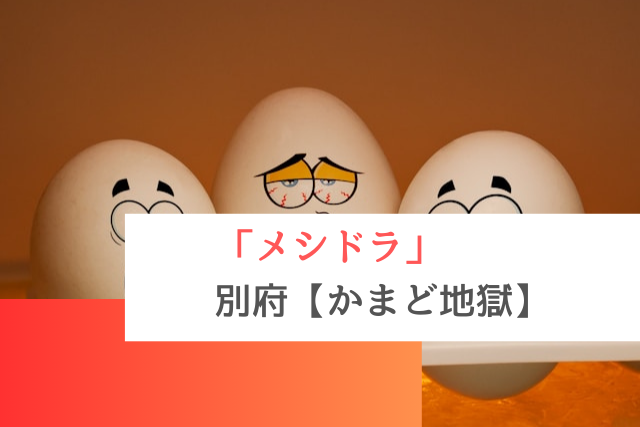 メシドラで紹介された別府の「かまど地獄」