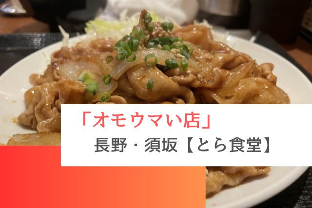 オモウマい店で紹介された長野の「とら食堂」