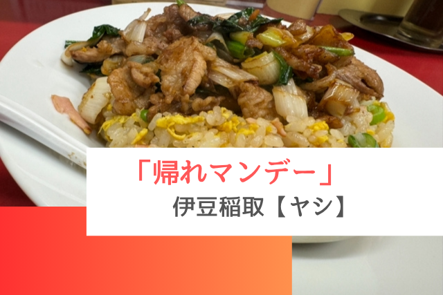 帰れマンデーで紹介された伊豆稲取の「ヤシ」